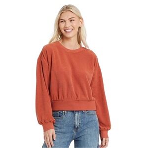 Target Fall Burnt‎ Orange Terry Sweatshirt 🍂